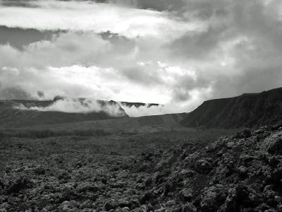 Réunion, coulée de lave