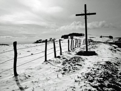 croix, paysage: Aubrac