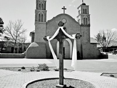 croix, paysage: Nouveau Mexique