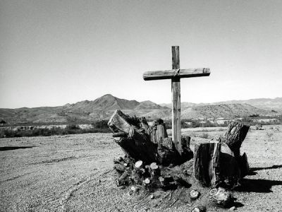 Croix, paysage: Nouveau Mexique