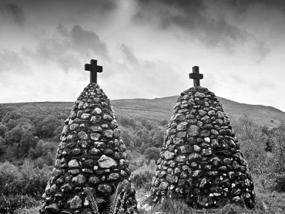 croix, paysage: écosse