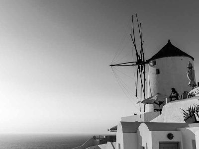 Santorin, Oia au coucher du soleil